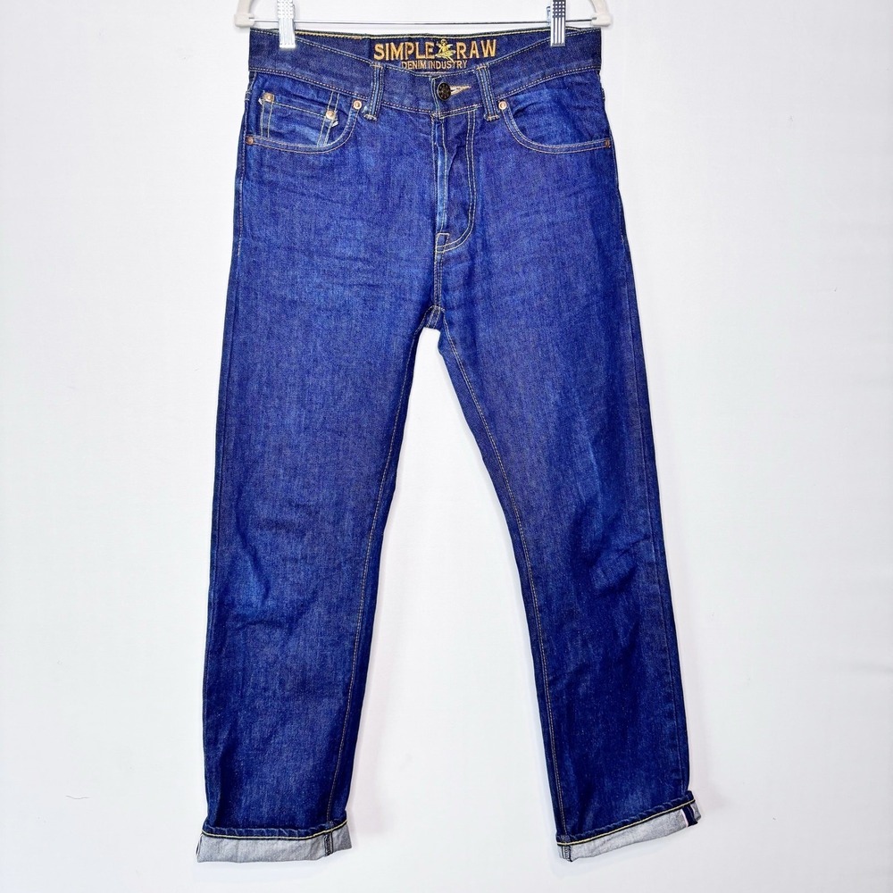 Simple & Raw Selvedge Jeans 31x31 Cone Mills Limited Edition Denim Button Fly - Picture 14 of 14